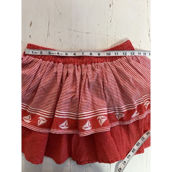 Faithfull the Brand Blouse Top Sz 4 Summer Cropped Nautical Graphic Print - Picture 12 of 16